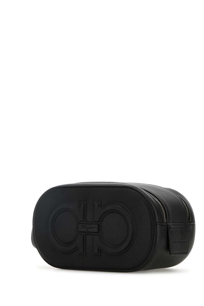 Salvatore Ferragamo BLACK LEATHER HANDBAG
