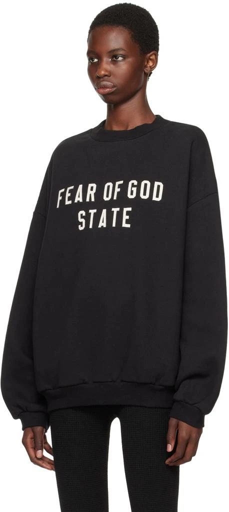Essentials Black Crewneck Sweatshirt 4