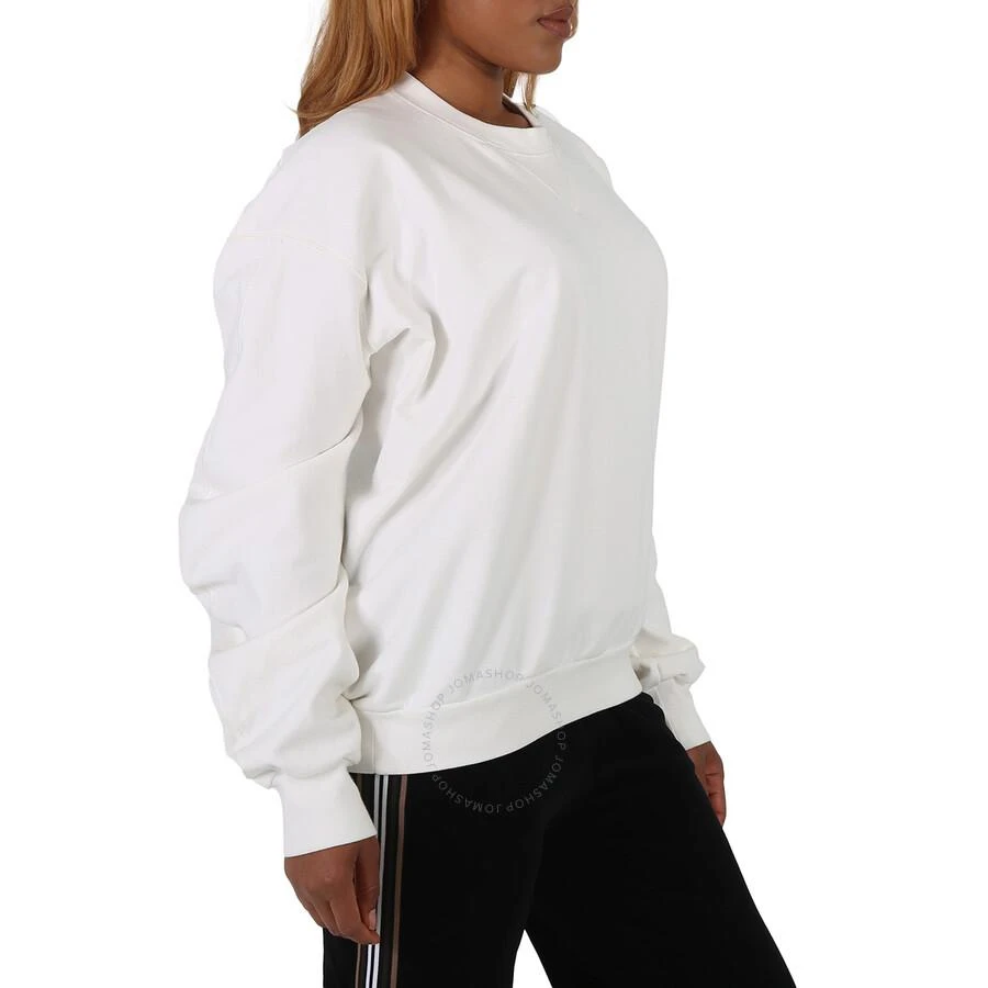 Mm6 Maison Margiela Maison Margiela Ladies White Oversized Sleeves Sweatshirt 3