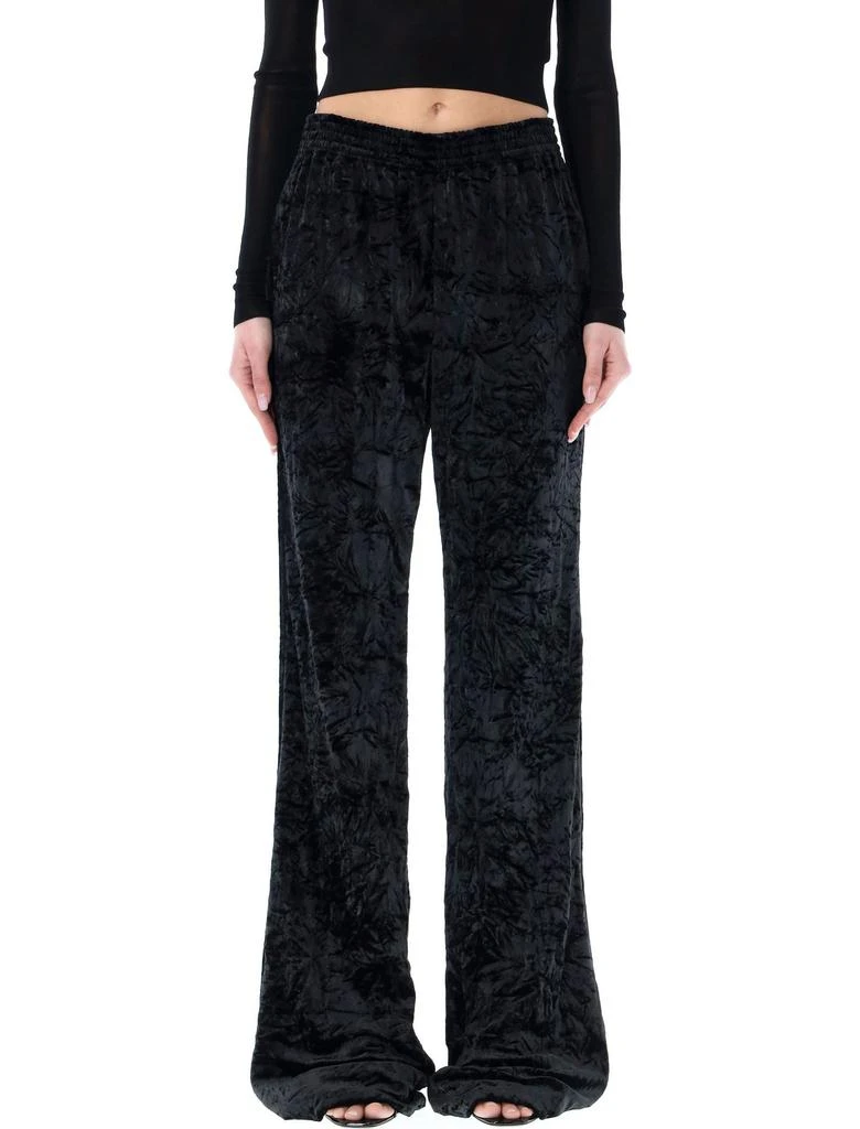 Yves Saint Laurent Saint Laurent Wide Leg Velvet Trousers 1