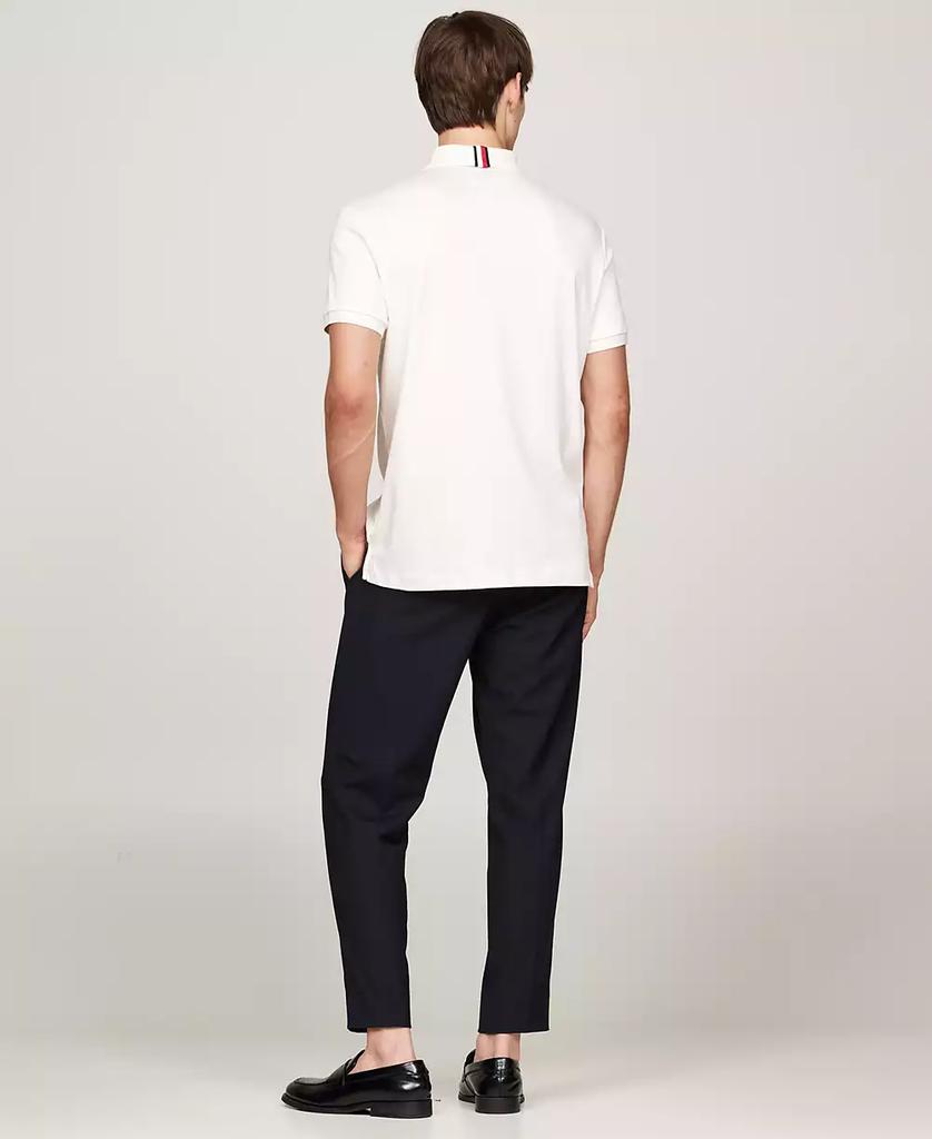 Tommy Hilfiger Men's Regular-Fit Liquid Cotton Collar Stripe Detail Polo Shirt