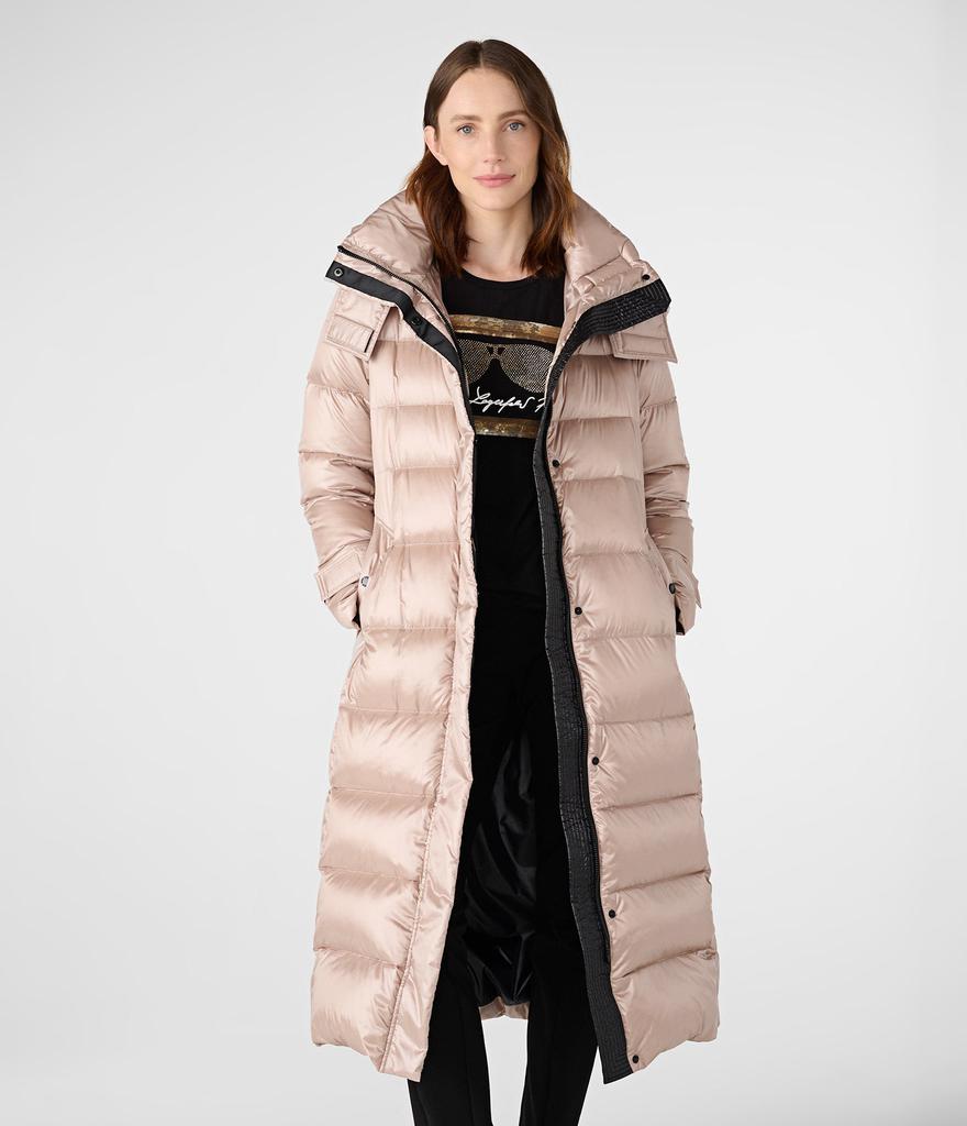 Karl Lagerfeld Paris CONTRAST MAXI BELTED PUFFER