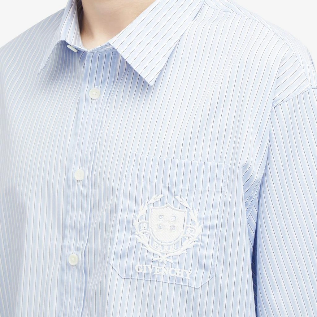 Givenchy Givenchy Crest Logo Stripe Short Sleeve Shirt 5