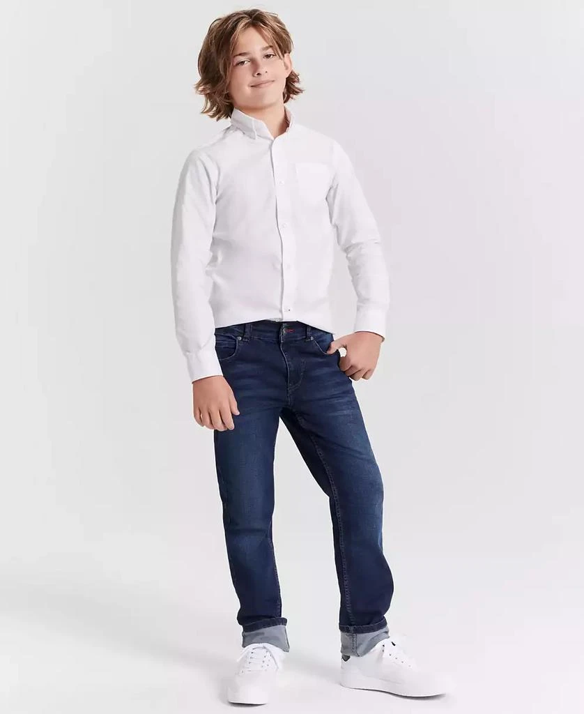 Tommy Hilfiger Big Boys Front Pocket Pinpoint Oxford Shirt 1