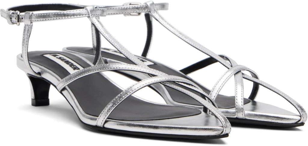 Jil Sander Silver Cage Low Heels 4