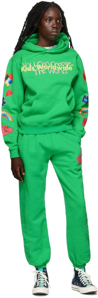 Kids Worldwide Green 'Respect' Lounge Pants 4