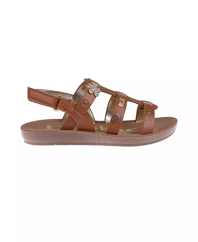 Bebe Little Girls Flat with Charm and Stylish Sandals 2