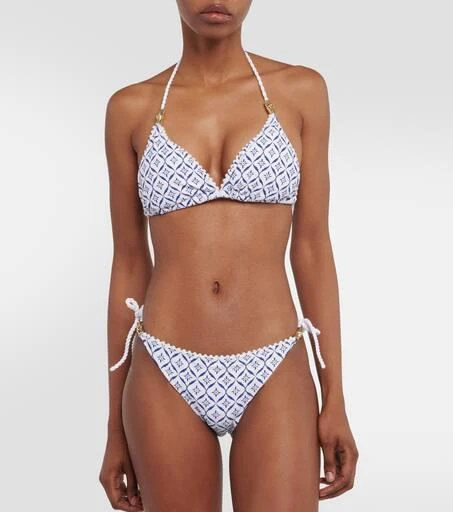 Heidi Klein Capri printed mid-rise bikini bottoms 2