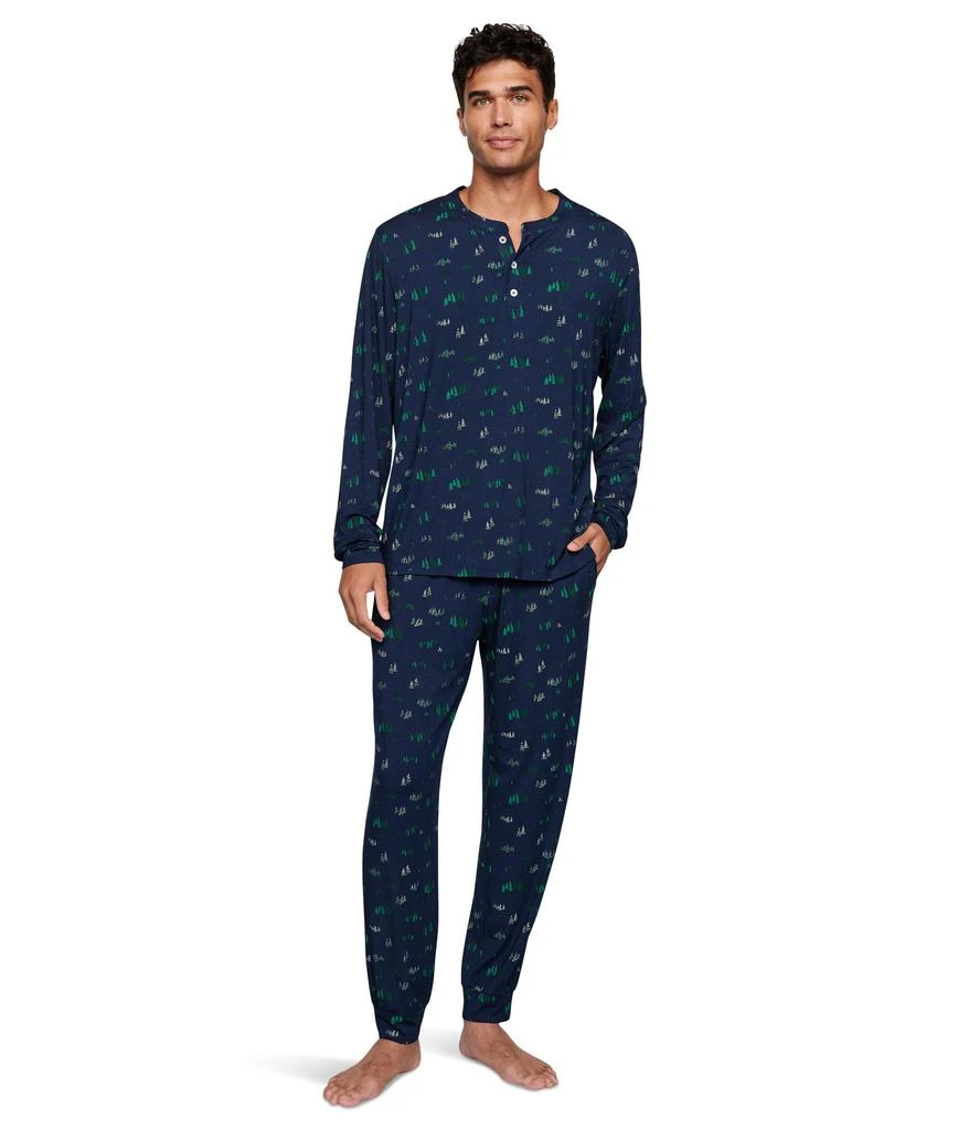 Eberjey Henry Printed Long Pajama Set