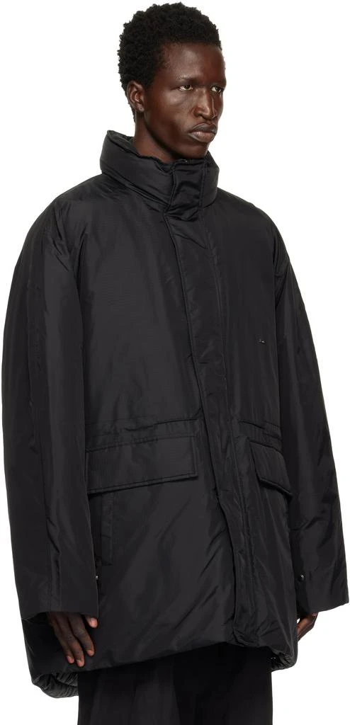 Wooyoungmi Black Funnel Neck Down Jacket 2