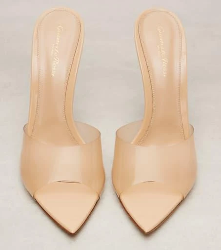 Gianvito Rossi Elle 105 TPU and patent leather mules 6