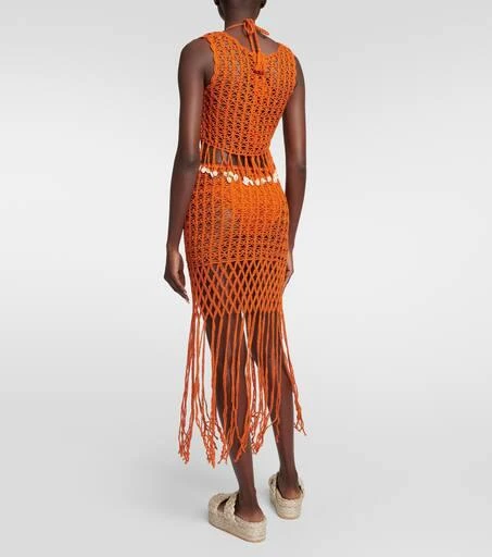 ANNA KOSTUROVA Embellished crochet crop top 3