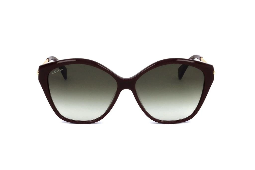 Shop Lanvin Irregular Frame Sunglasses on Sale at  display picture 3