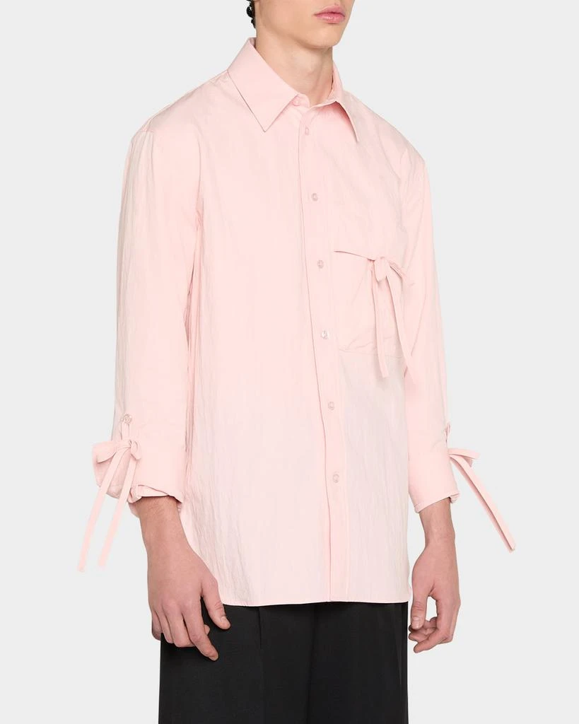 Simone Rocha Men's Bow Detail Workwear Shirt 4