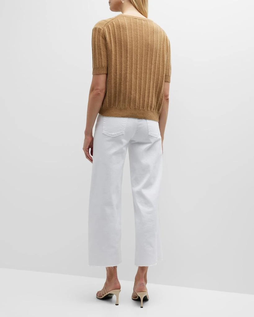 AG Jeans Saige High Rise Wide-Leg Crop Jeans 5