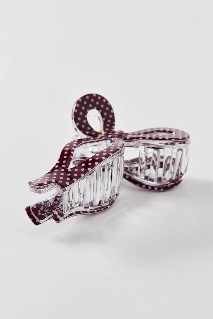 Urban Outfitters Draped Bow Resin Claw Clip 3