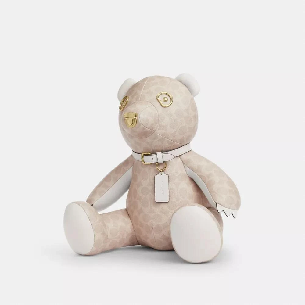 Coach Collectible Bear In Signature Canvas 1