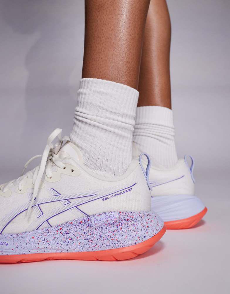 Asics Asics Gel-Cumulus 27 Tokyo running trainers in off white and
