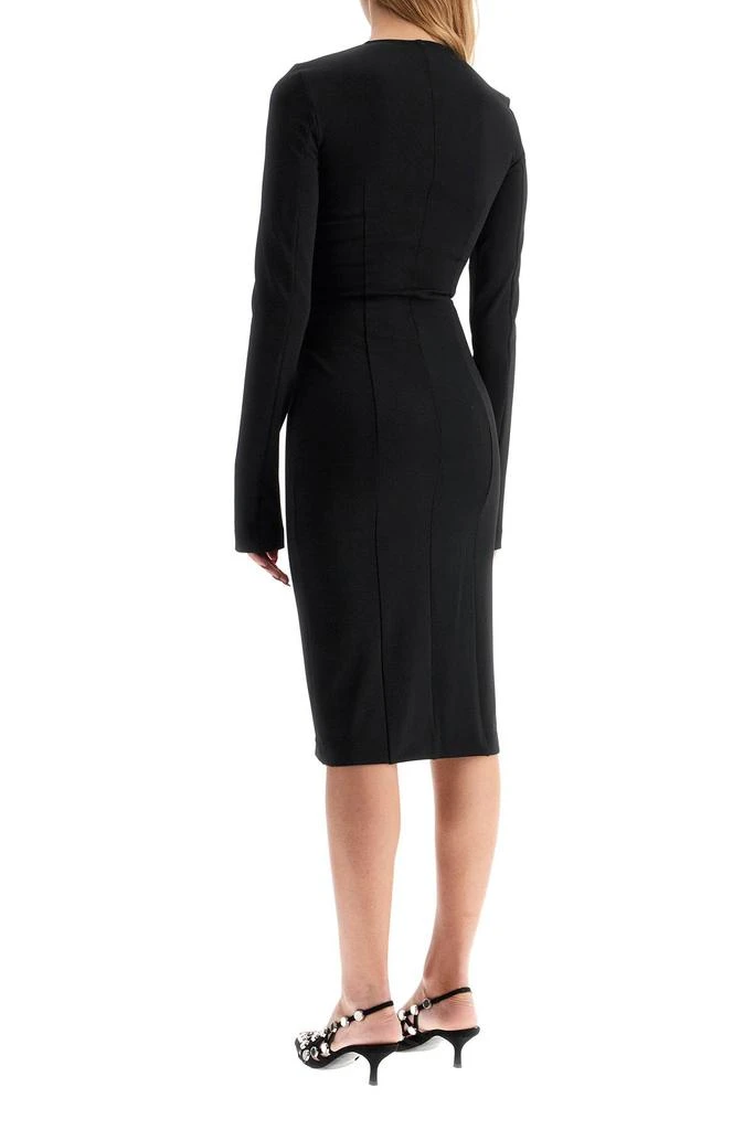 The Attico midi dress with double zipper detail 3