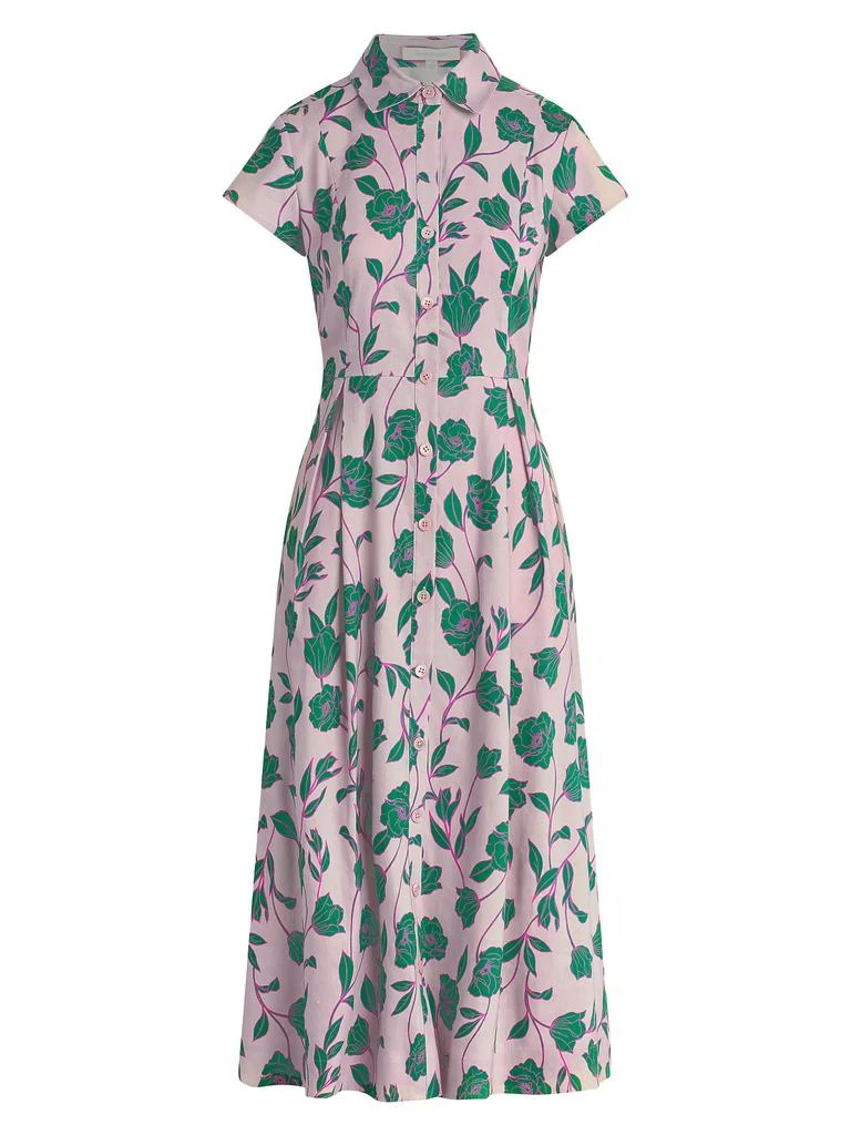 Favorite Daughter Sunday Best Floral Linen-Blend Maxi Shirtdress 1