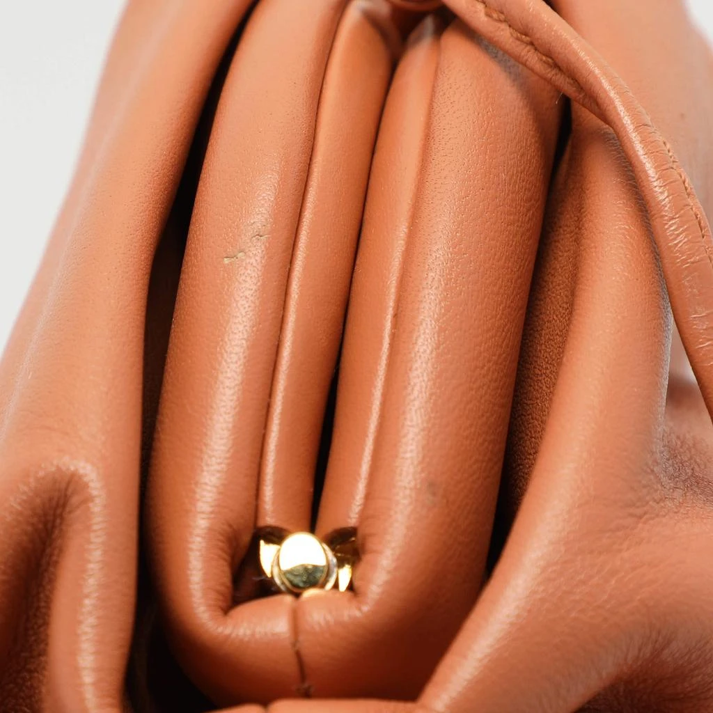 Bottega Veneta Bottega Veneta Brown Leather Small The Pouch Clutch 6