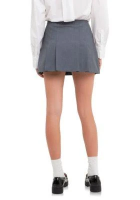 English Factory Factory Pleated Mid Rise Skorts 2