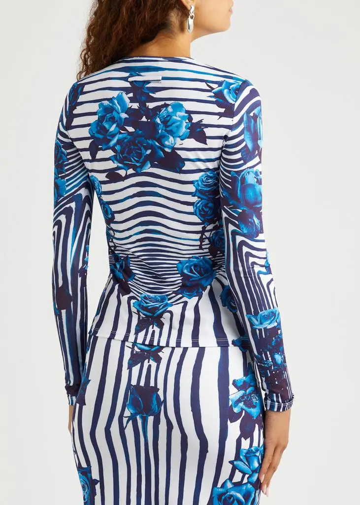Jean Paul Gaultier Flower Body Morphing stretch-jersey top  3