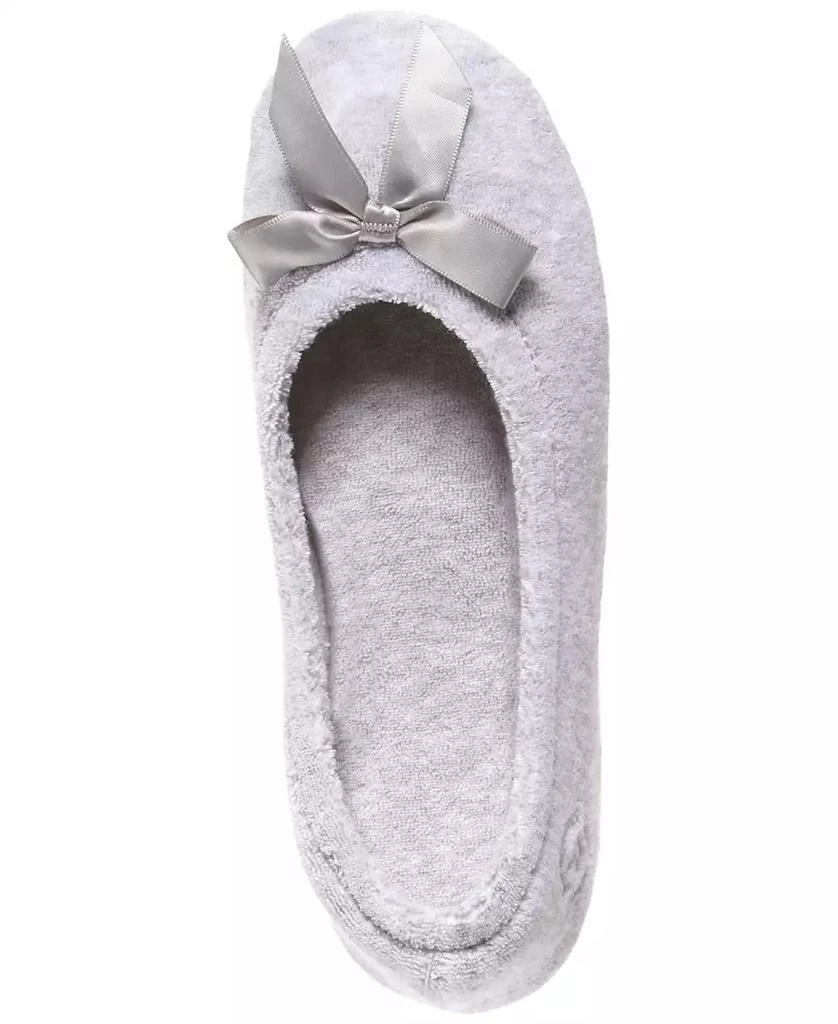 Isotoner Signature Women's Terry Indoor/Outdoor Ballerina Slippers 4