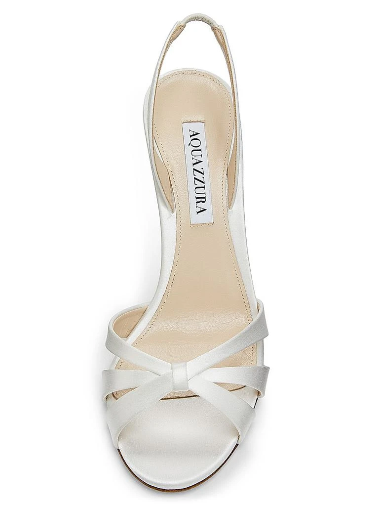 Aquazzura Tati 85MM Satin Leather Slingback Sandals 4
