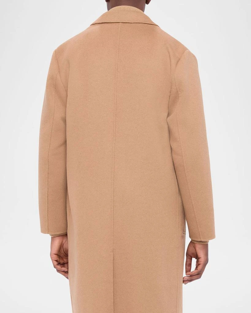 BUGATCHI Men's Wool Single-Breasted Overcoat 3