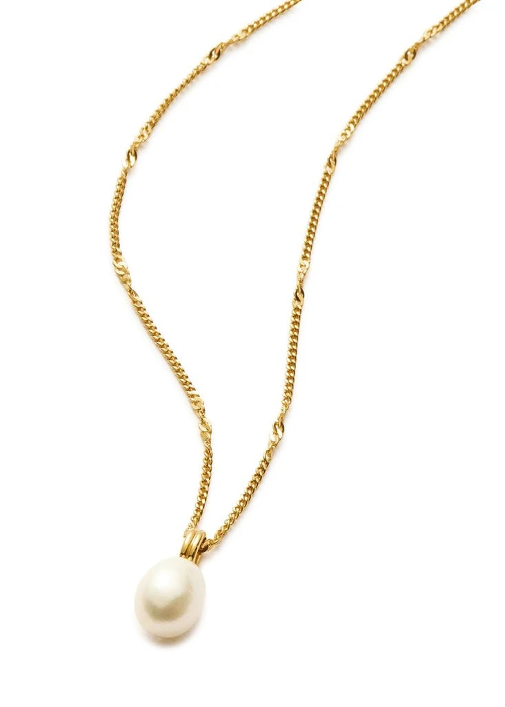 Missoma Baroque pearl 18kt gold vermeil chain necklace 5