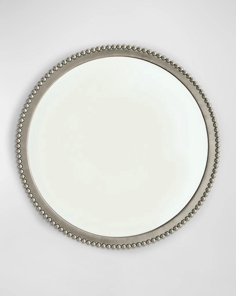 Global Views Ball Bearing Silver Leaf Mirror, 40" Round 1