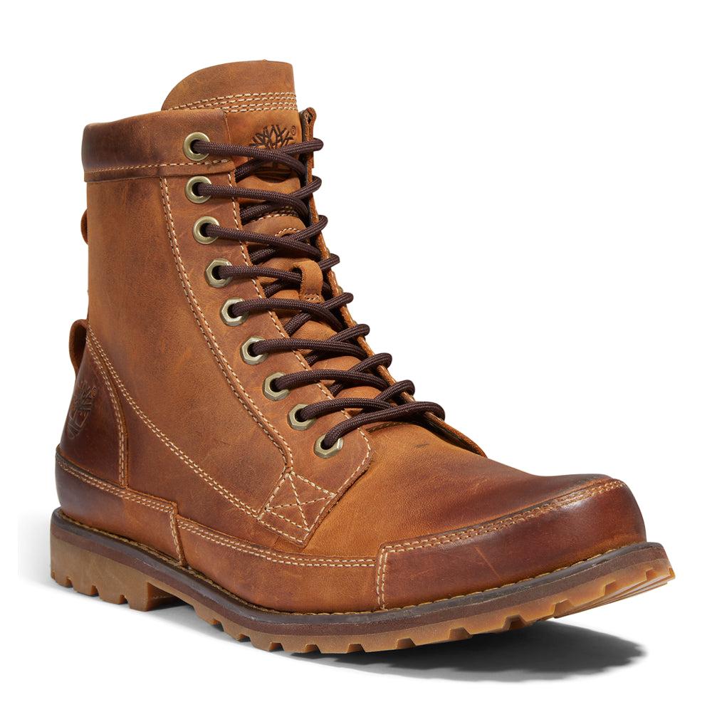 Timberland Originals Logo Round Toe Lace Up Boots