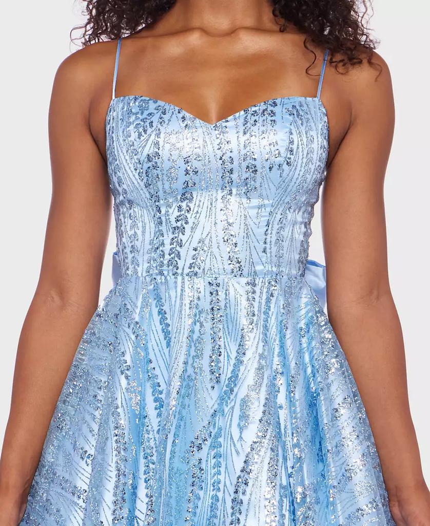 Juniors' Glitter Fit & Flare Dress – On Sale Now with Up to