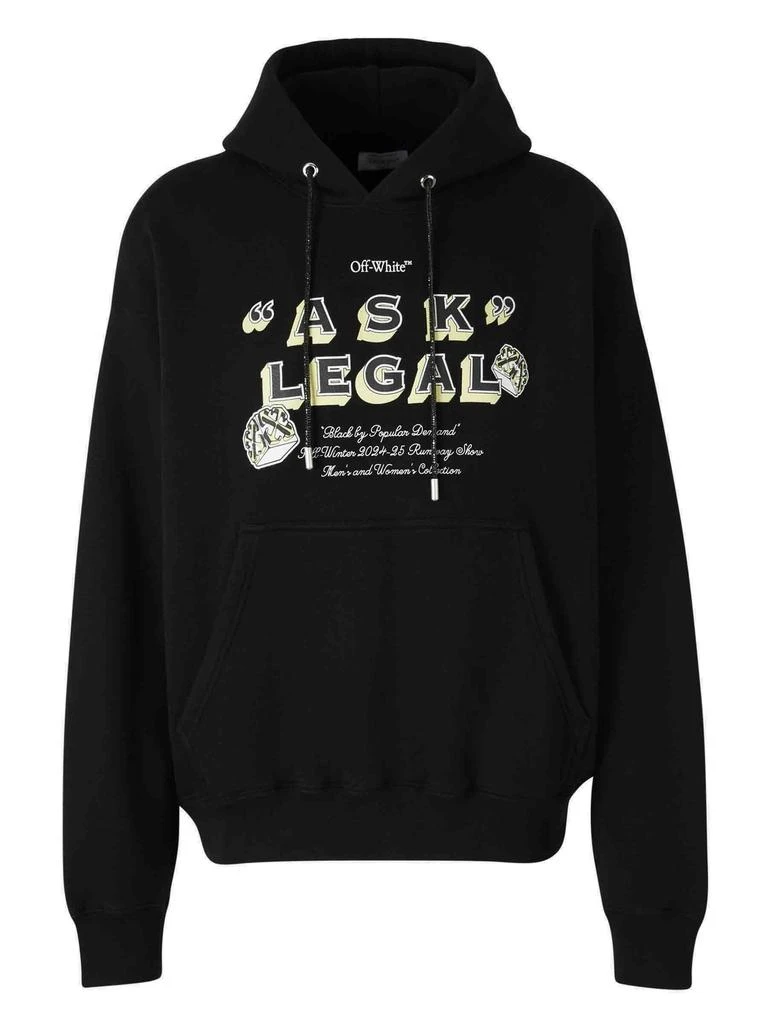 Off-White Off-White Ask Legal Skate Drawstring Hoodie 1
