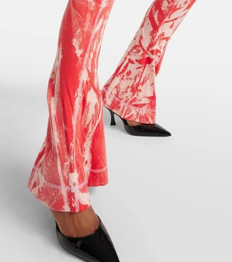 KNWLS Raze low-rise tie-dye flared pants 5