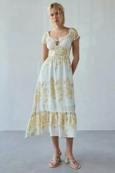 Kiss The Sky Kiss The Sky Marabella Scoop Neck Tiered Midi Dress 1