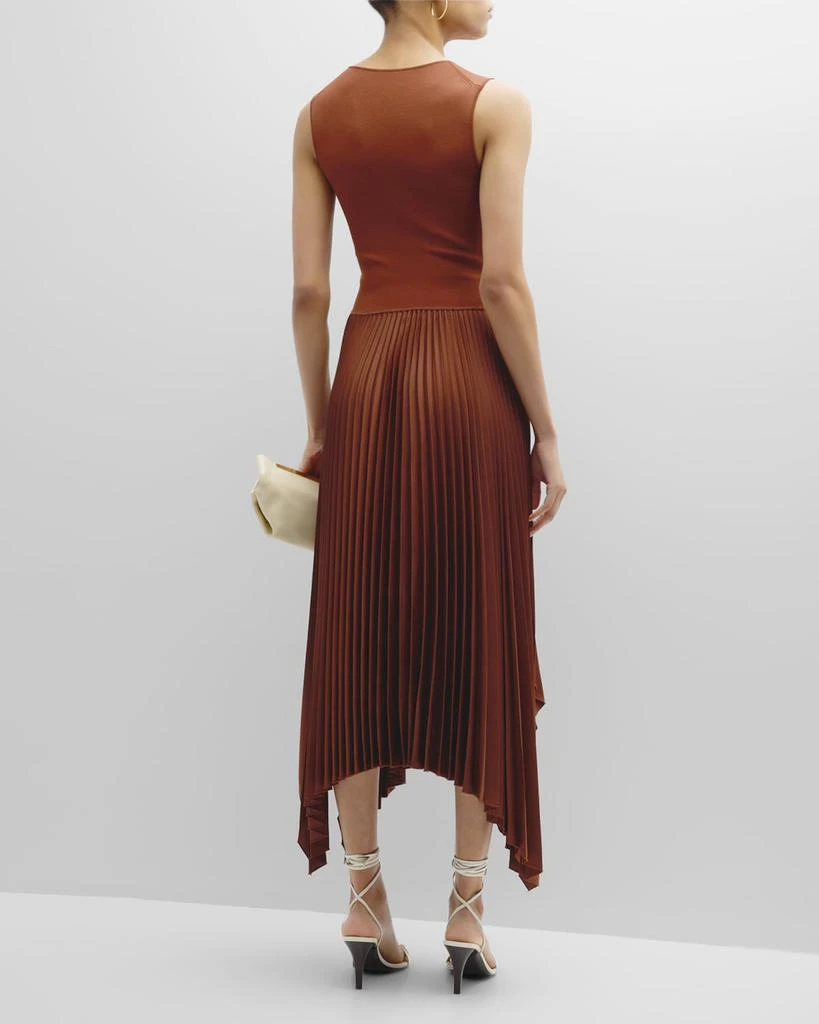 Joseph Dera Pleated Handkerchief Maxi Dress 4