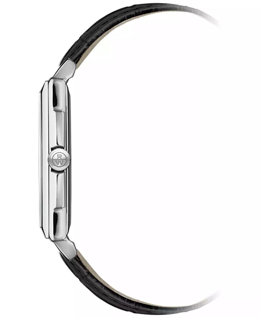 Raymond Weil Men's Swiss Toccata Black Leather Strap Watch 29x37mm