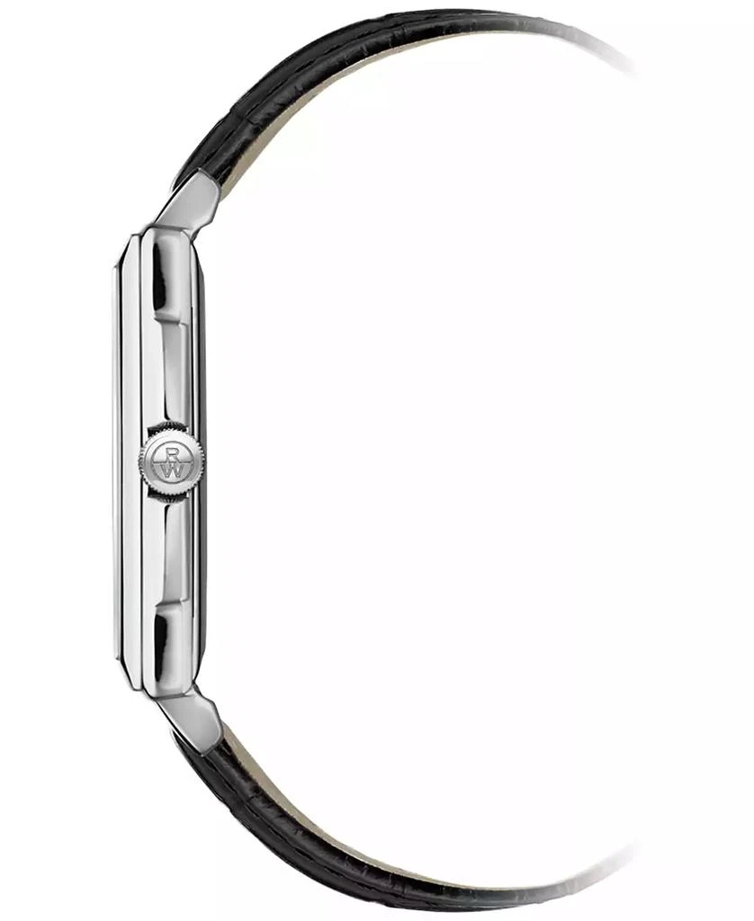 Raymond Weil Men's Swiss Toccata Black Leather Strap Watch 29x37mm 2