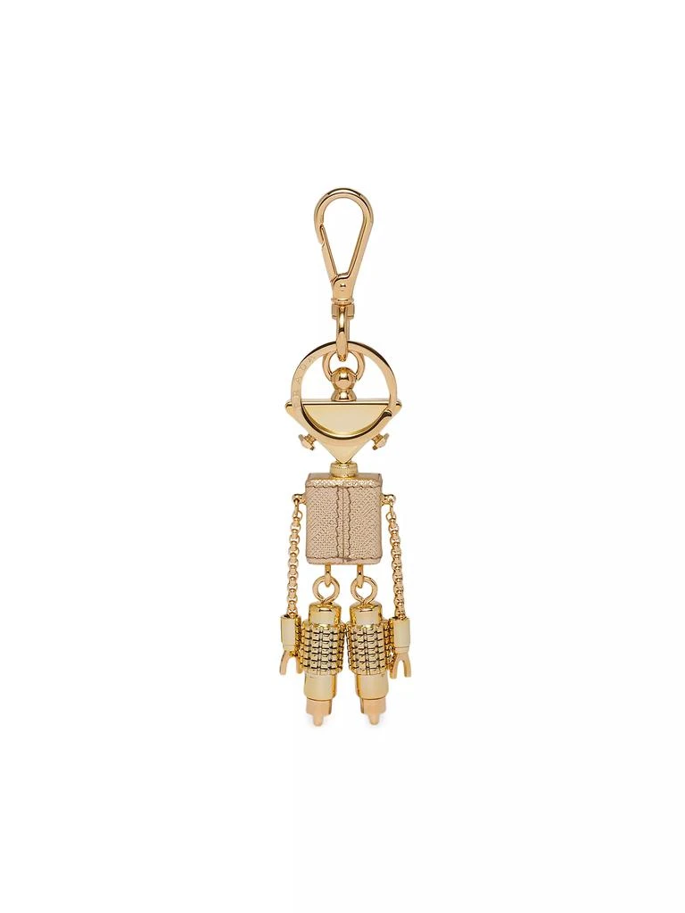 Prada Saffiano Leather Robot Keychain Trick 2