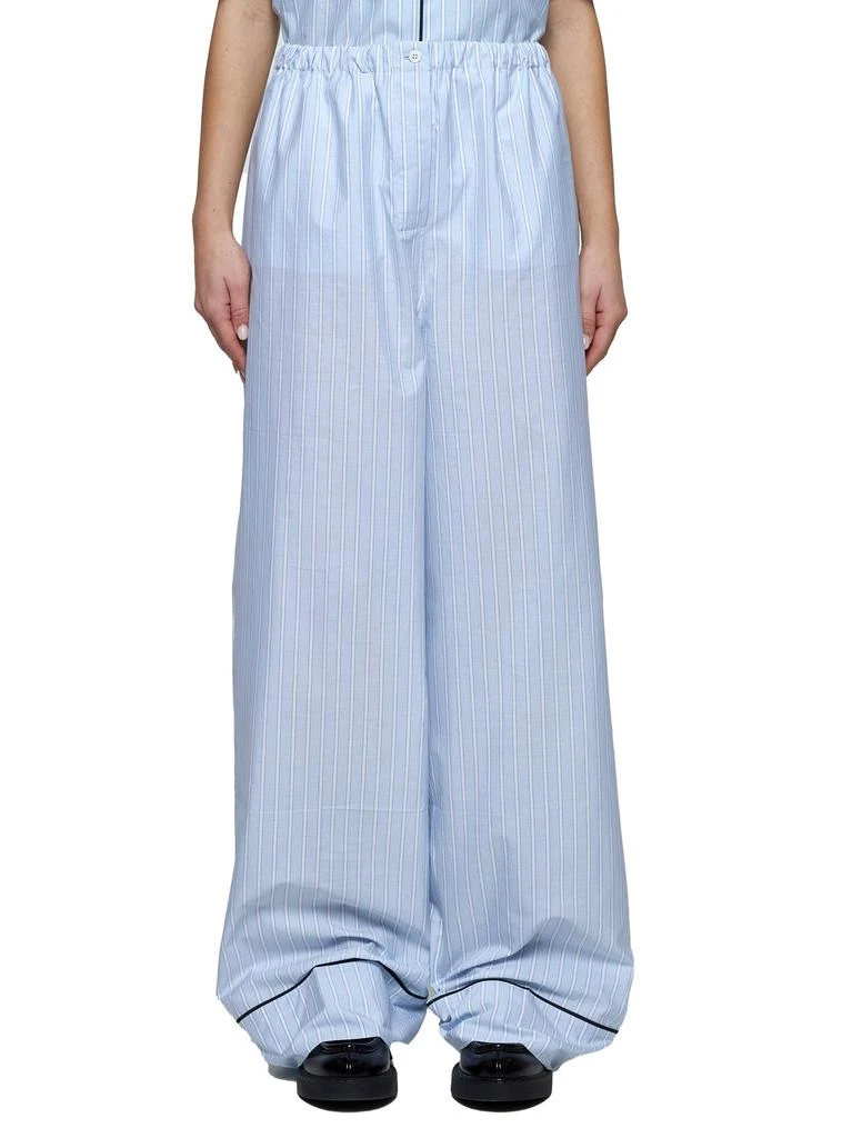 PRADA ABBIGLIAMENTO PRADA ABBIGLIAMENTO | Striped cotton trousers | Women | 38 3