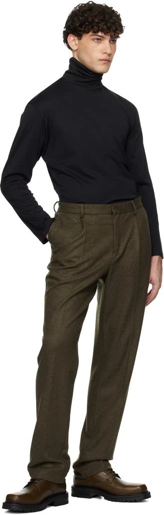 Sunspel Black Long Sleeve Roll Neck Turtleneck 5