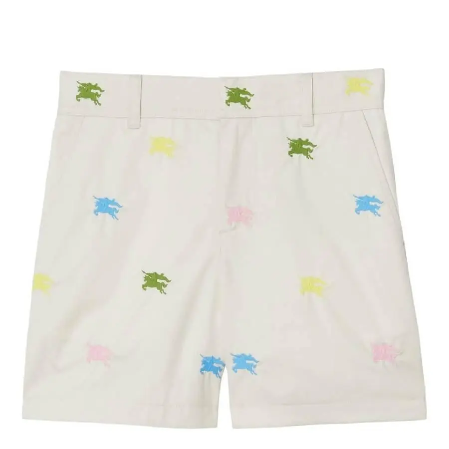 Burberry Kids Oscar EKD Cotton Shorts