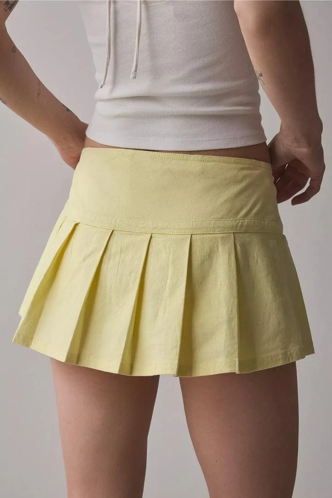 BDG BDG Shaina Belted Linen Micro Mini Skort 4