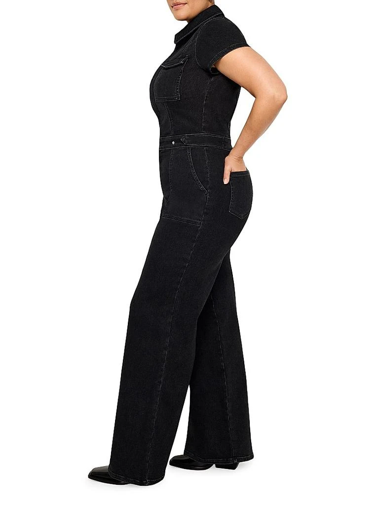 Good American Fit For Success Denim Jumpsuit 7