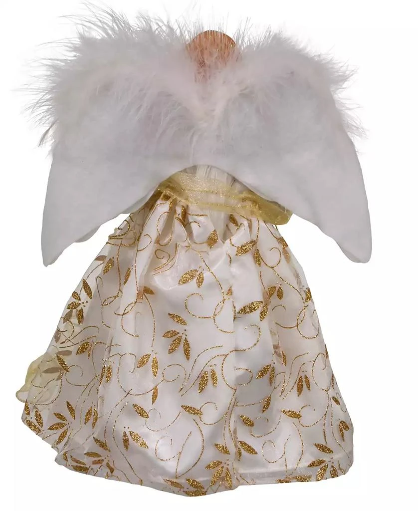 Kurt Adler 12" Battery-Operated Fiber Optic Angel Tree Topper with Color Changing LED Lights 5