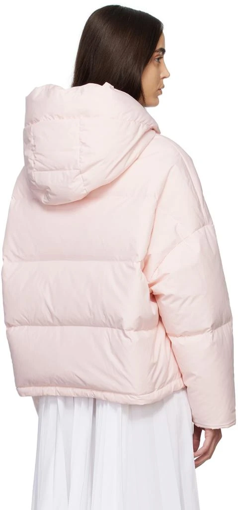 Yves Salomon Pink Quilted Down Jacket 3