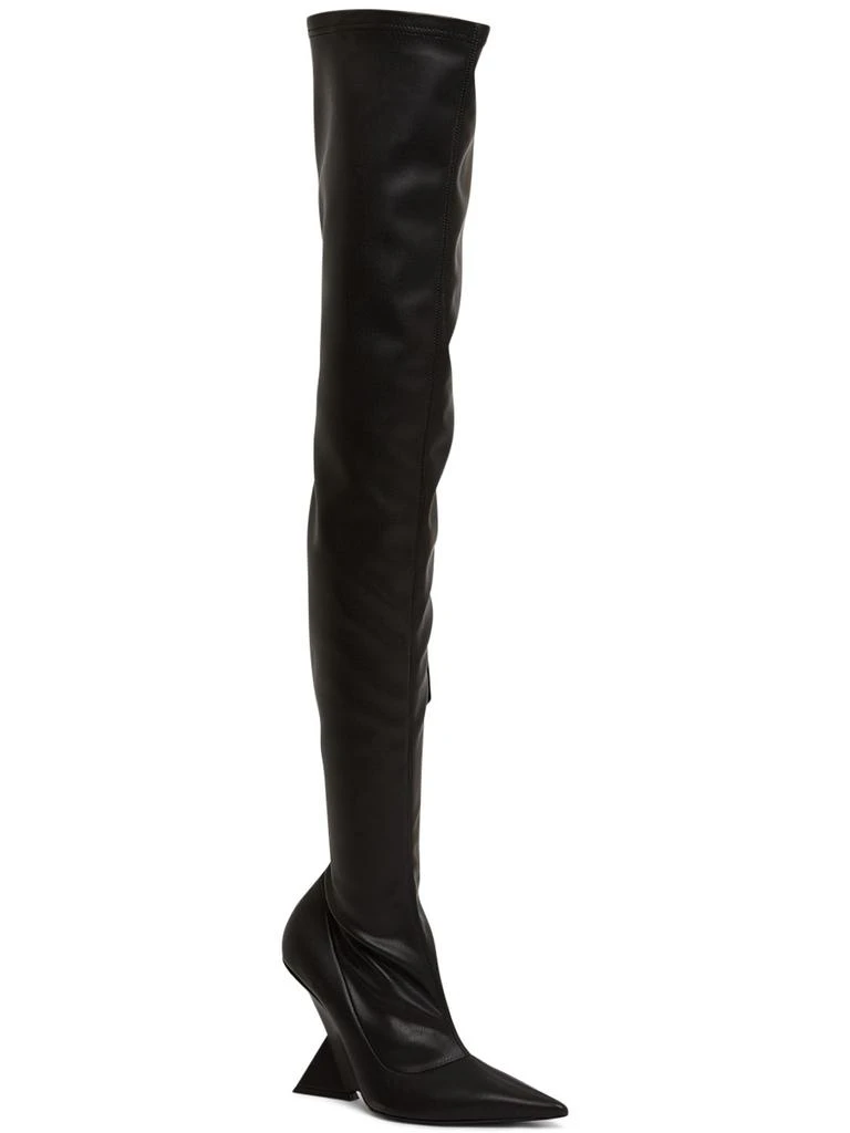 The Attico 105mm Cheope Faux Leather Thigh Boots 2