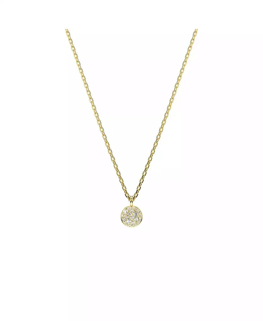 Swarovski White, Rhodium Plated or Rose-Gold Tone or Gold-Tone Meteora Layered Pendant Necklace 5